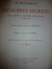 Mémoires secrets pour servir à l'histoire des Lettres en France,Extraits choisis par Louis Perceau.. [Bécat B.E.] De Bachaumont