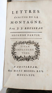 Lettres écrites de la Montagne. Rousseau Jean-Jacques