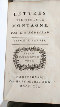 Lettres écrites de la Montagne