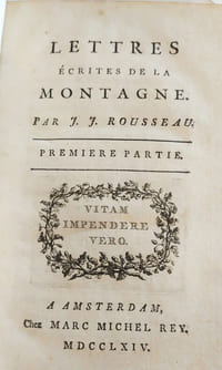 Lettres écrites de la Montagne
