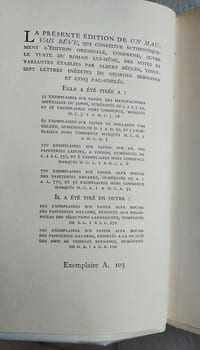 Un mauvais rêve suivi de Notes et variantes établies par Albert Béguin et de vingt-lettres de Georges Bernanos