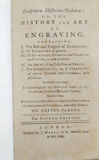 Sculptura-Historico-Technica: or, the History and Art of Engraving
