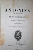 Les Antonins (an de Jésus-Christ,69-180). Comte Franz de Champagny