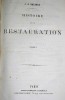 Histoire de La Restauration. Dulaure Jacques-Antoine 1755-1835