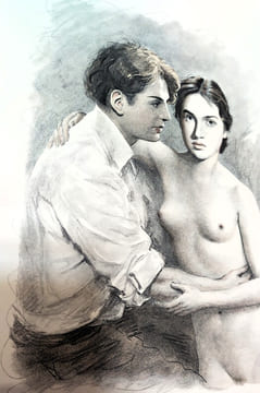 Le Diable au corps. [Bécat,P.-E.,compositions en couleurs]Radiguet Raymond