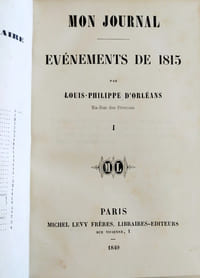 Mon Journal des événements de 1815