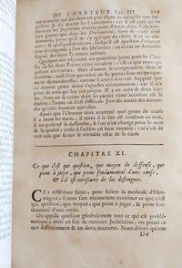 De l'Institution de l'Orateur