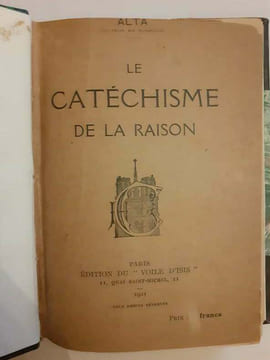 Le catéchisme de la raison. Alta