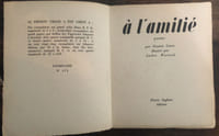 à l'amitié