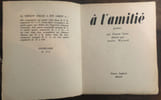 &agrave; l'amiti&eacute;. Carco Francis