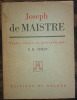 Textes choisis et présentés par E.M. Cioran. de Maistre Joseph  