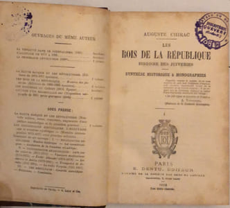 Les Rois de la République histoire des juiveries Tome 1 seul