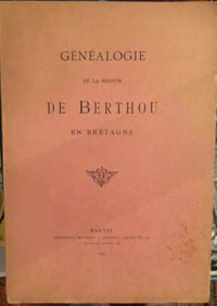 Généalogie de la Maison de Berthou en Bretagne