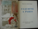 Claudine à Paris. Lithographie de Christian Bérard. Willy et Colette Willy