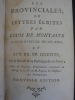Les Provinciales, ou Lettres écrites par Louis de Montalte à un provincial de ses amis, et aux  RR. PP Jésuites, sur la Morale & la Politique de ces ...