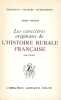 Les caractères originaux de l'histoire rurale française. Tome I. (1931). BLOCH Marc