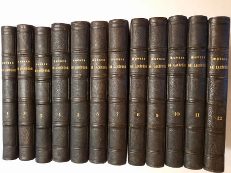 Oeuvres-comprenant l'histoire naturelle des quadrupèdes ovipares,des serpents,des poissons et de cétacés;accompagnées du portrait de l'auteur et ...