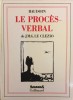 Le Procès-verbal de J.M.G. Le Clezio (texte intégral). BAUDOIN