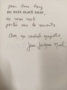 Du pays glacé salin (Dédicacé)