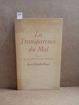 La Transparence du Mal (Dédicacé). BAUDRILLARD, Jean