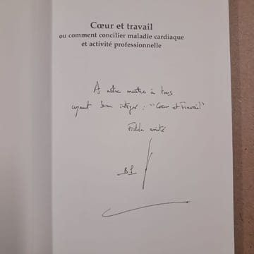 Coeur et travail. Ou comment concilier maladie cardiaque et activité professionnelle. PIERRE, Bernard (Direction)