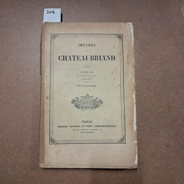 Œuvres de Chateaubriand. Tome quatorzième : Le paradis perdu. CHATEAUBRIAND, François-René de