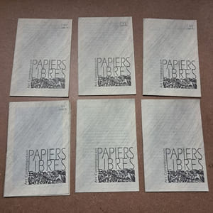 Papiers libres. Revue trimestrielle d'art contemporain