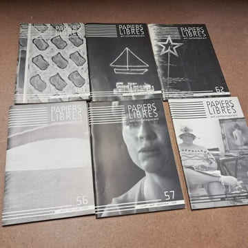 Papiers libres. Revue trimestrielle d'art contemporain. COLLECTIF - Galerie Esca