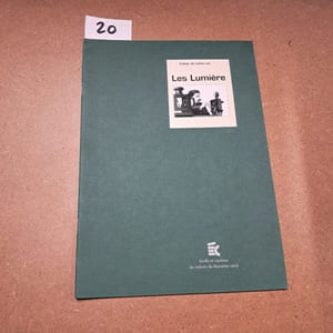 Cahier de notes sur Les Lumière