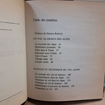 En planeur au dessus des Alpes. VON KALCKREUTH, Jochen