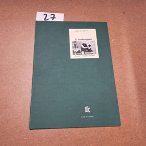 Cahier de notes sur 5 burlesques (Bower, Chaplin, Keaton)