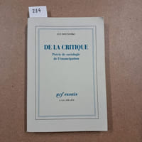 De la critique. Précis de sociologie de l'émancipation