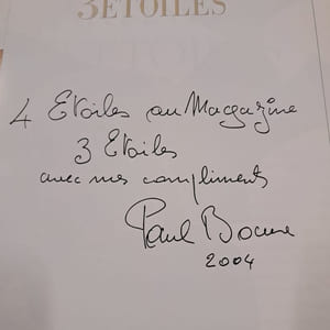 3 Etoiles #1 : Le style Gagnaire. Dédicacé par Paul BOCUSE et Alain DUCASSE