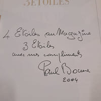3 Etoiles #1 : Le style Gagnaire. Dédicacé par Paul BOCUSE et Alain DUCASSE