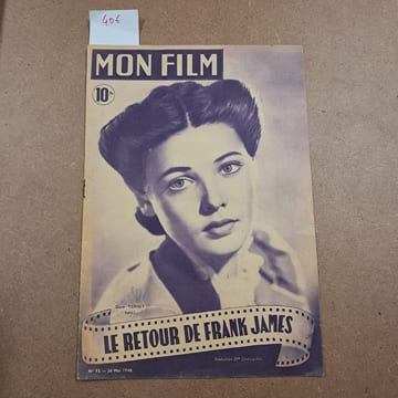 Mon Film #93 : Gene Tierney dans Le retour de Frank James. Mon Film