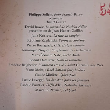 L'Infini #54. L'INFINI