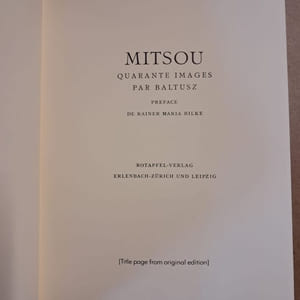Mitsou: Forty images