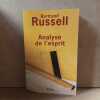 Analyse de l'esprit. RUSSELL, Bertrand 