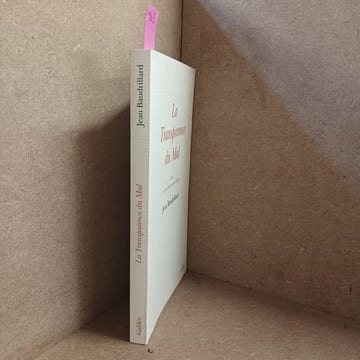 La Transparence du Mal. BAUDRILLARD, Jean