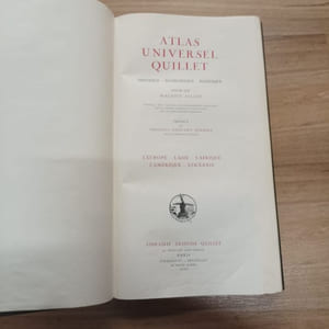 Atlas Univervel Quillet : Europe, Asie, Afrique, Amérique, Océanie