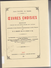 Œuvres choisies.
Edition publiée sur les textes révisés par l'auteur