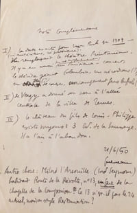 L.A.S. adressée à Michel Carrouges. Sans lieu, 19 juin 1950. 3p. grand in-8.