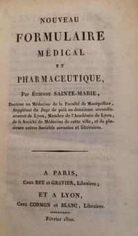 Nouveau formulaire médical et pharmaceutique