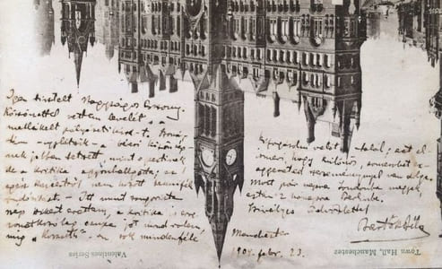C.P.A.S. adressée à Roza Zsgimond Gardony. Manchester, 23 février 1904. En hongrois. Adresse au verso.