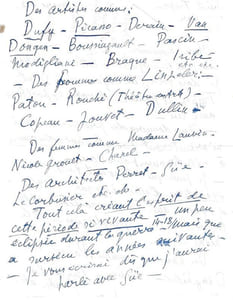 L.A.S. Saint-Tropez, 19 mars 1957. 2 p. in-4.