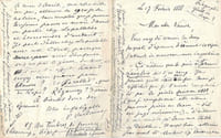 L.A.S. adressée à Léon Vanier. 17 février 1888. 4 pages in-12.