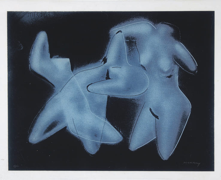 Les Trois nus. – S&eacute;rigraphie sur Altuglass. MAN RAY, Emmanuel Radnitsky, dit