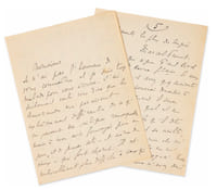Lettre autographe signée adressée à Julien Benda