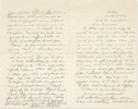 Lettre autographe adressée au docteur Jacques La Trémolière. Artaud, Antonin