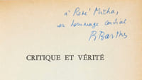 Critique et vérité. Essai